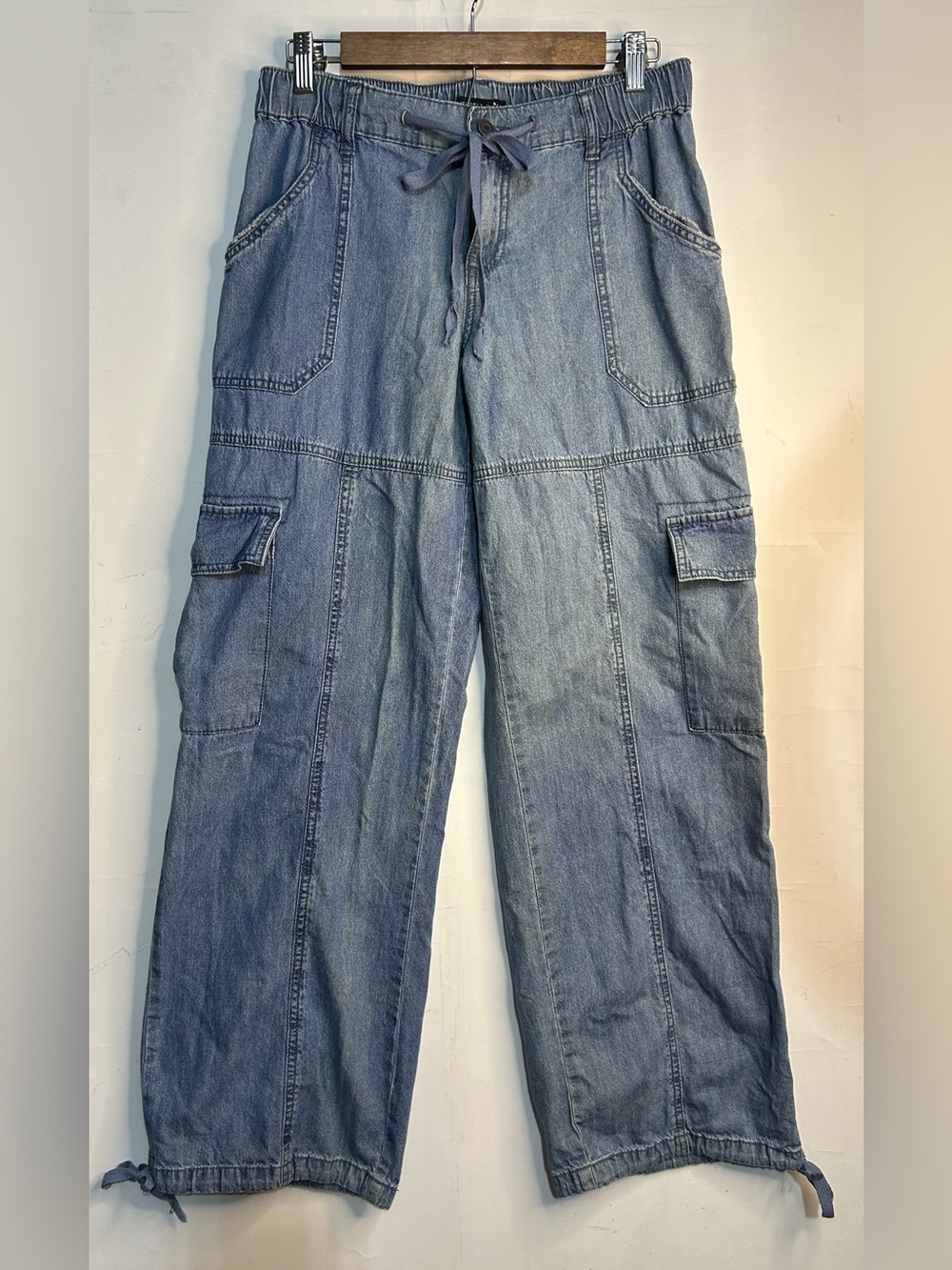 Sincerely Jules Lightweight Denim Cargo Pants Juniors Size 5/27